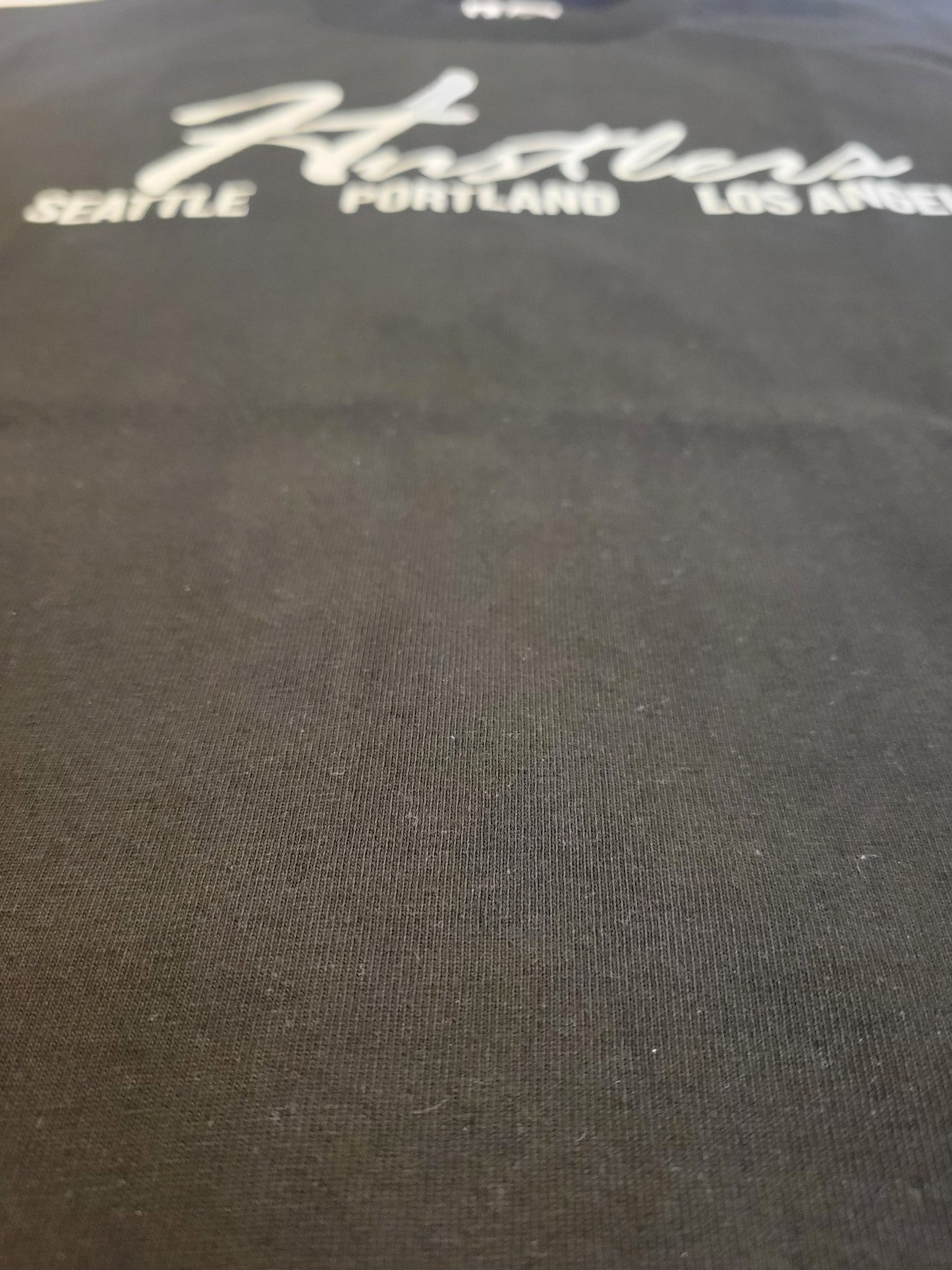 Hustlers Black-Seattle-Portland-Los Angeles T-Shirt