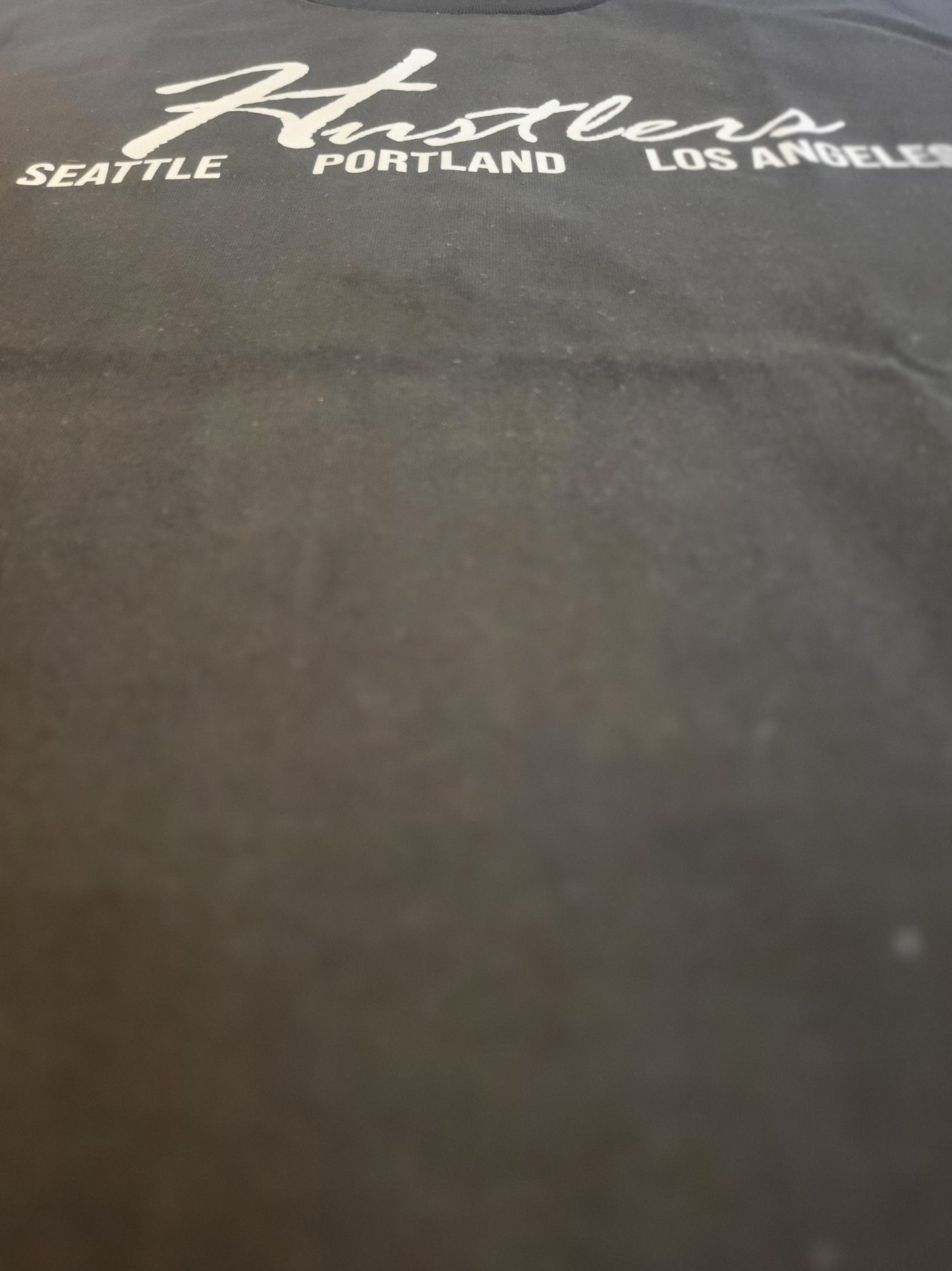 Hustlers Black-Seattle-Portland-Los Angeles T-Shirt