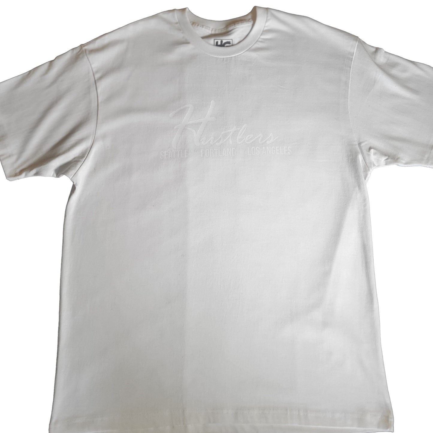 Hustlers White-Seattle-Portland-Los Angeles T-Shirt
