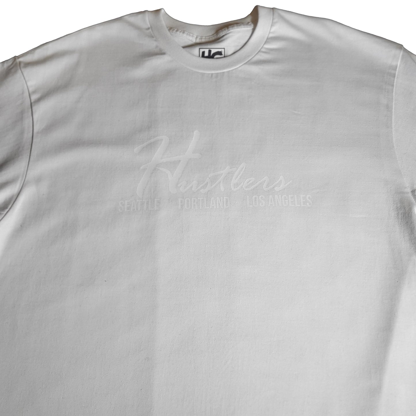 Hustlers White-Seattle-Portland-Los Angeles T-Shirt