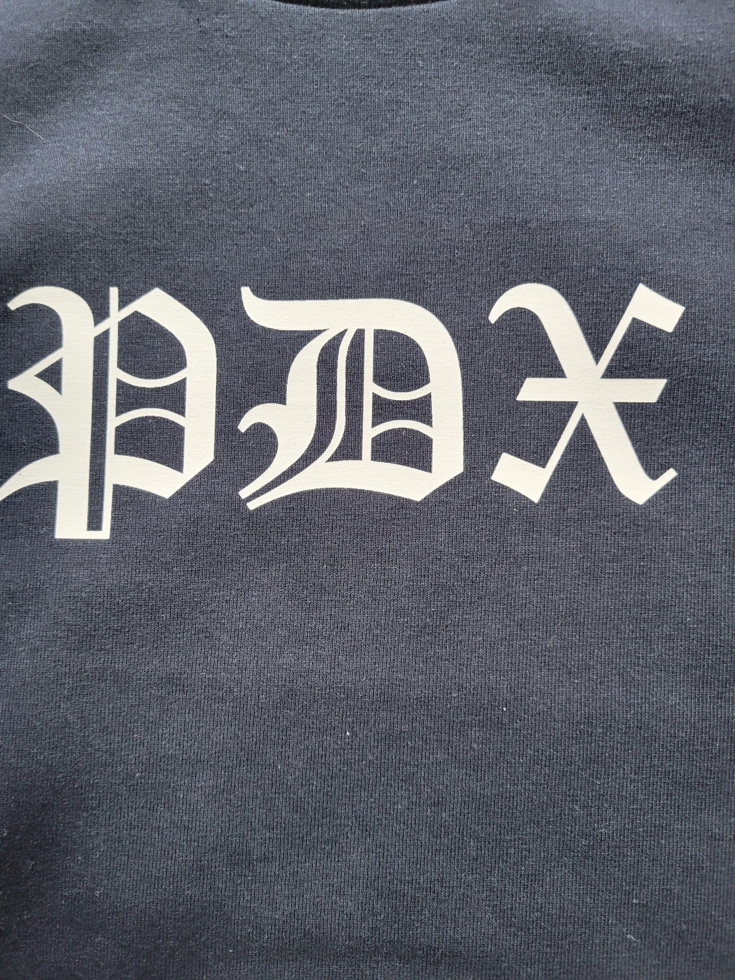 Portland Navy Blue Old English T-Shirt
