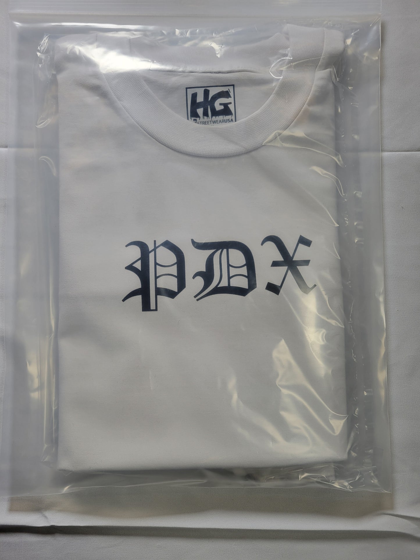 Portland White Old English T-Shirt