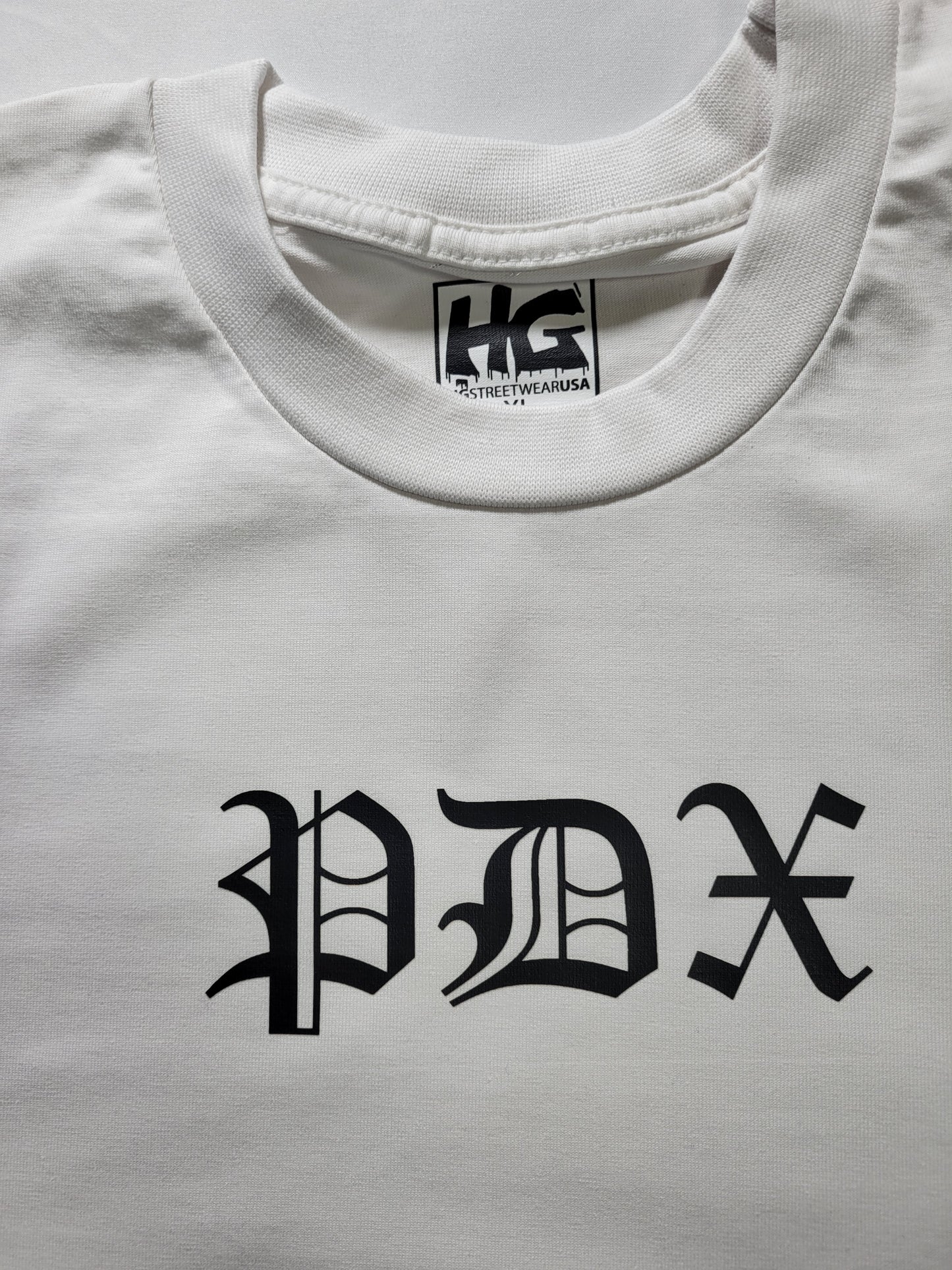 Portland White Old English T-Shirt