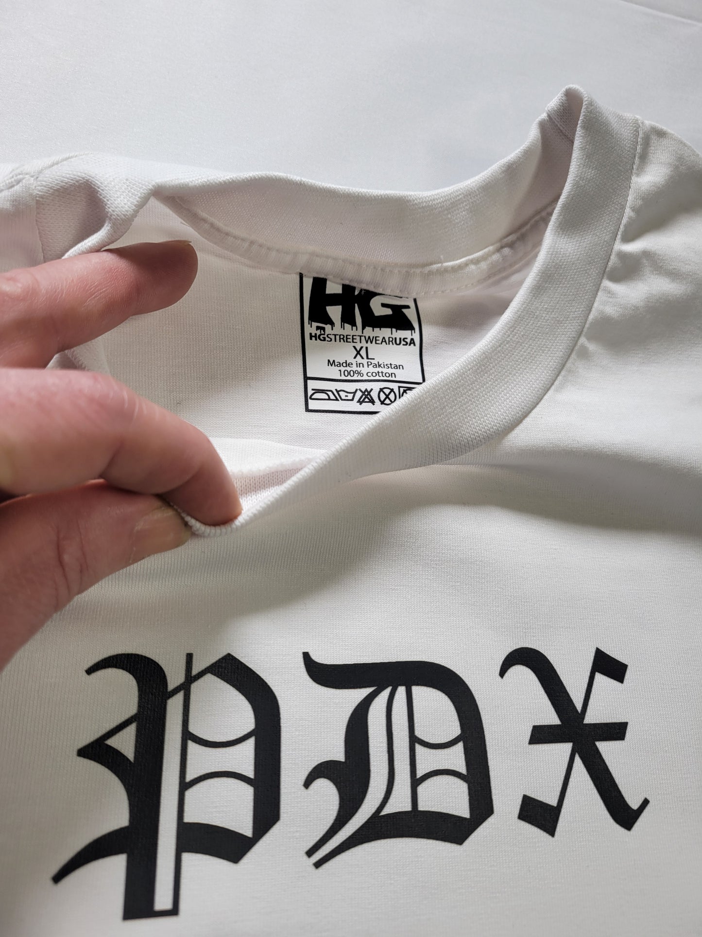 Portland White Old English T-Shirt