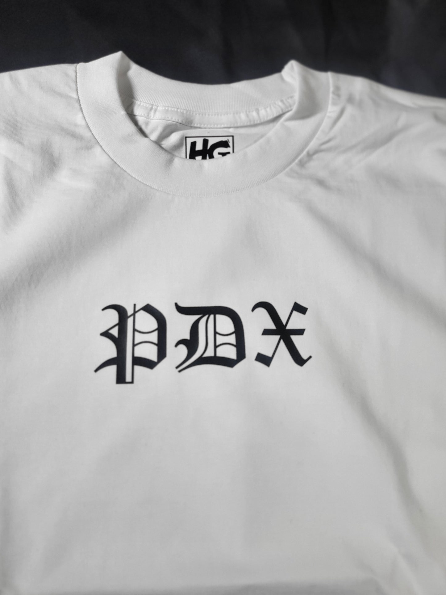 Portland White Old English T-Shirt