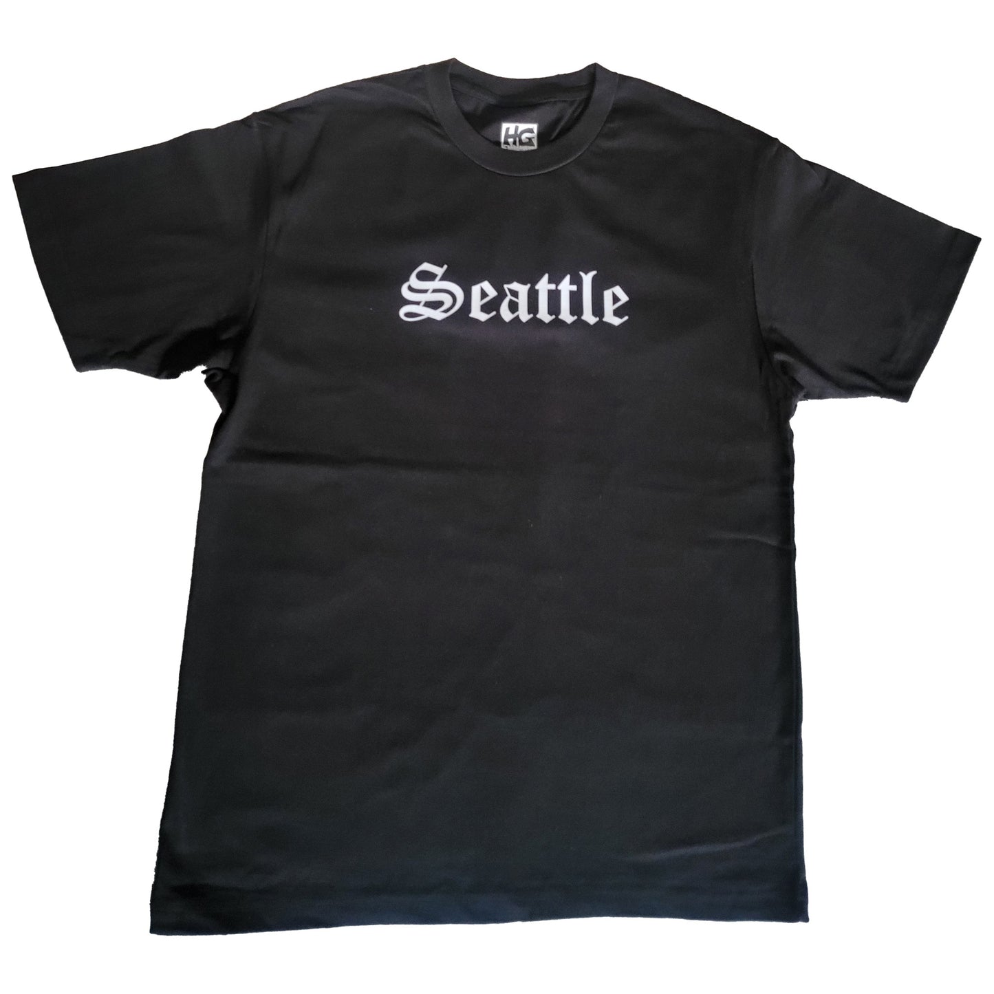 Seattle Black Old English T-Shirt