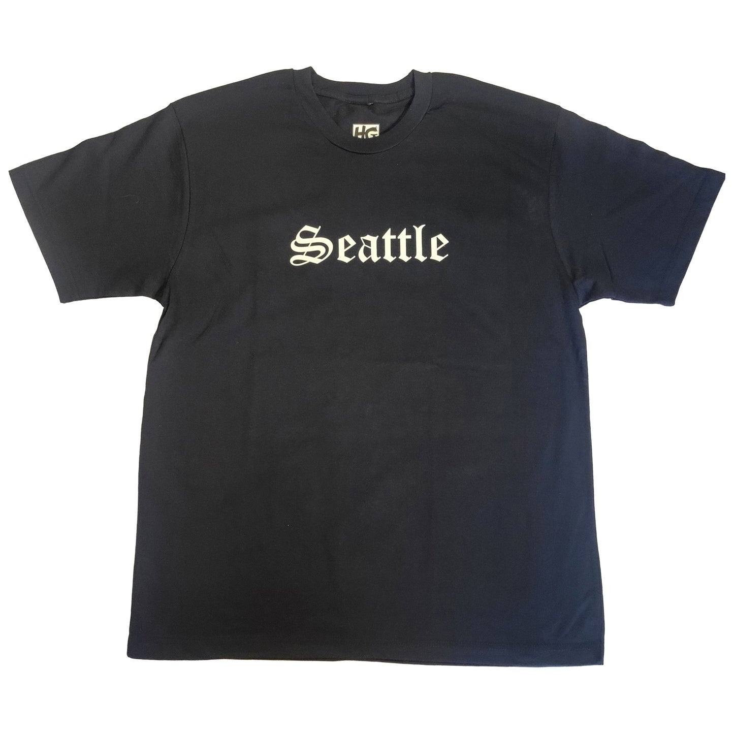 Seattle Navy Blue Old English T-Shirt