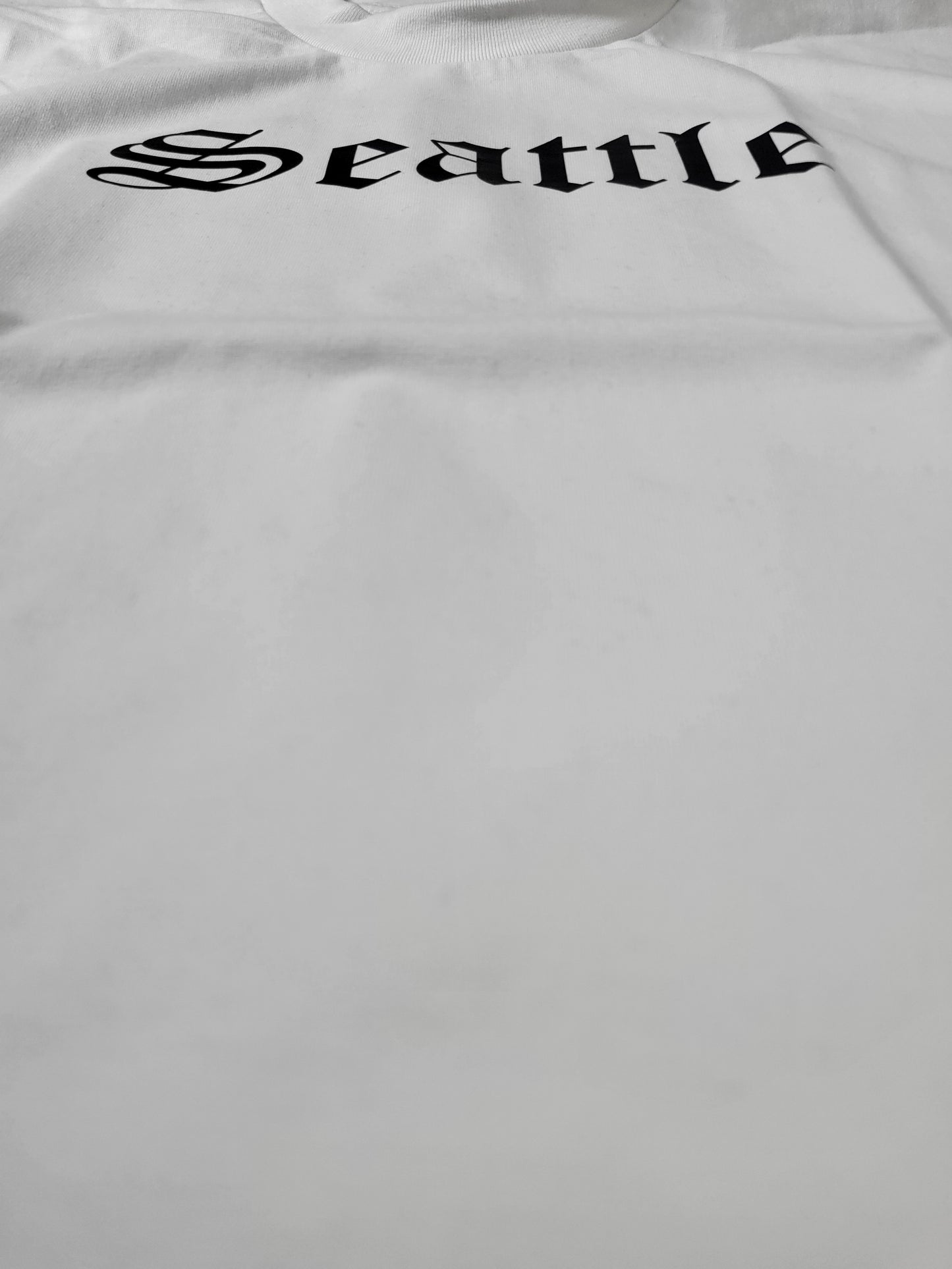 Seattle White Old English T-Shirt