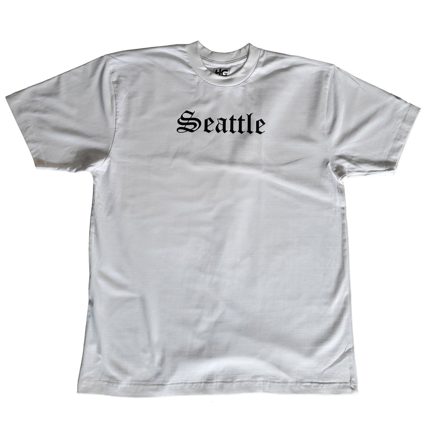 Seattle White Old English T-Shirt