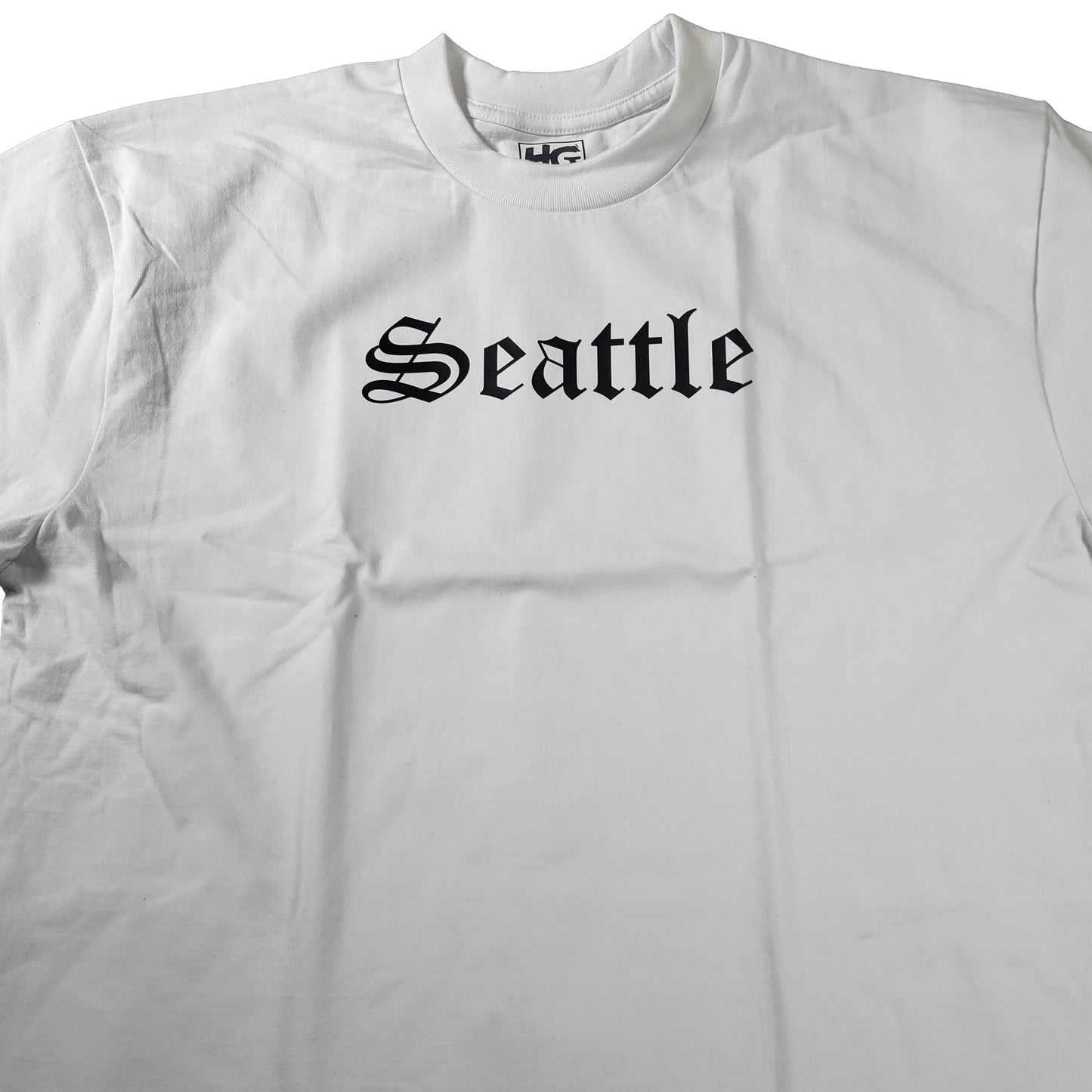 Seattle White Old English T-Shirt