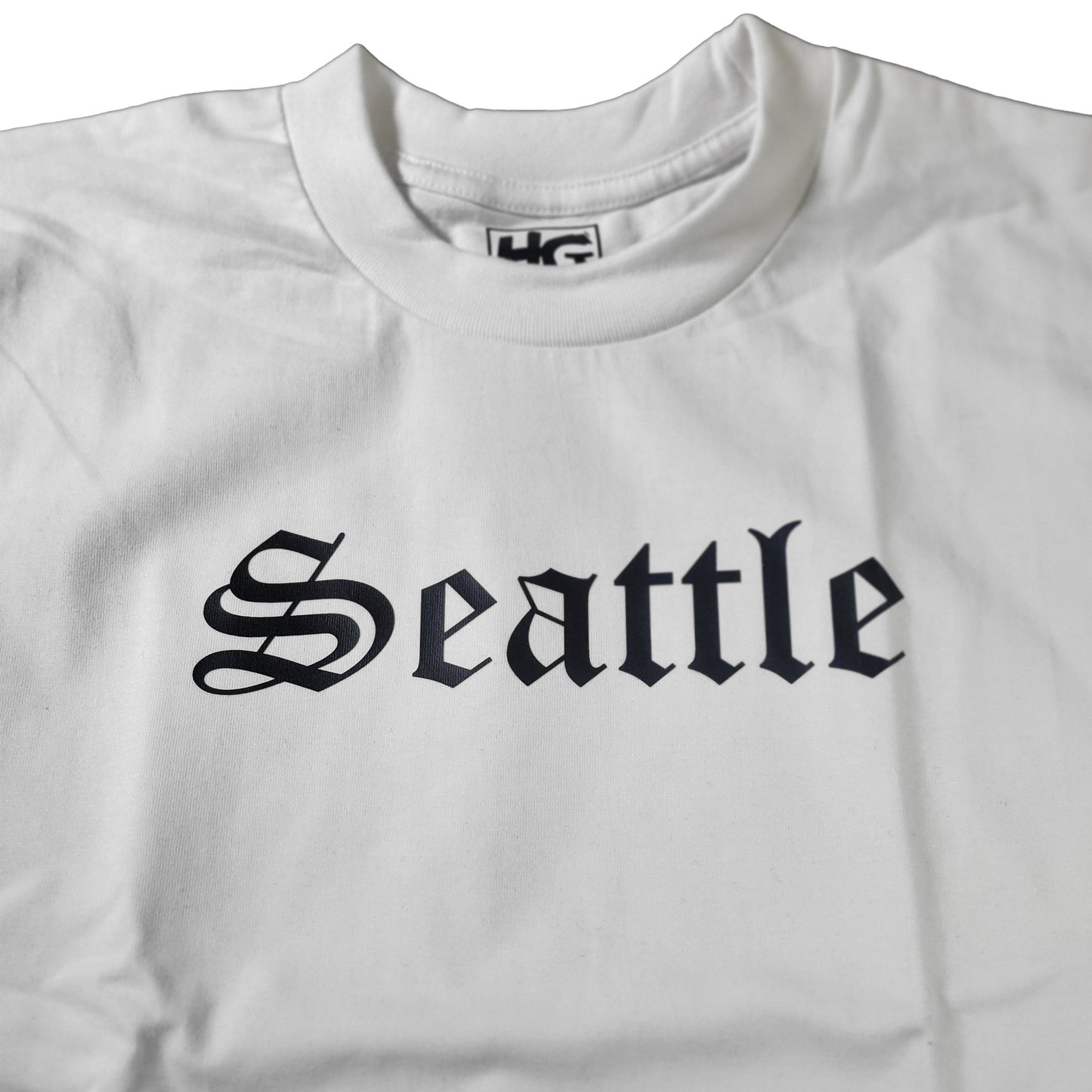Seattle White Old English T-Shirt