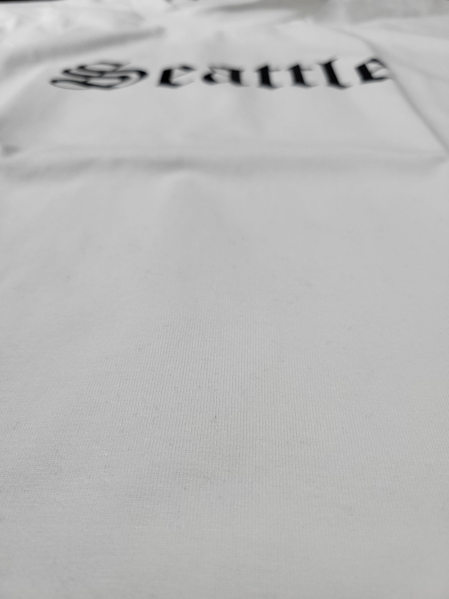 Seattle White Old English T-Shirt