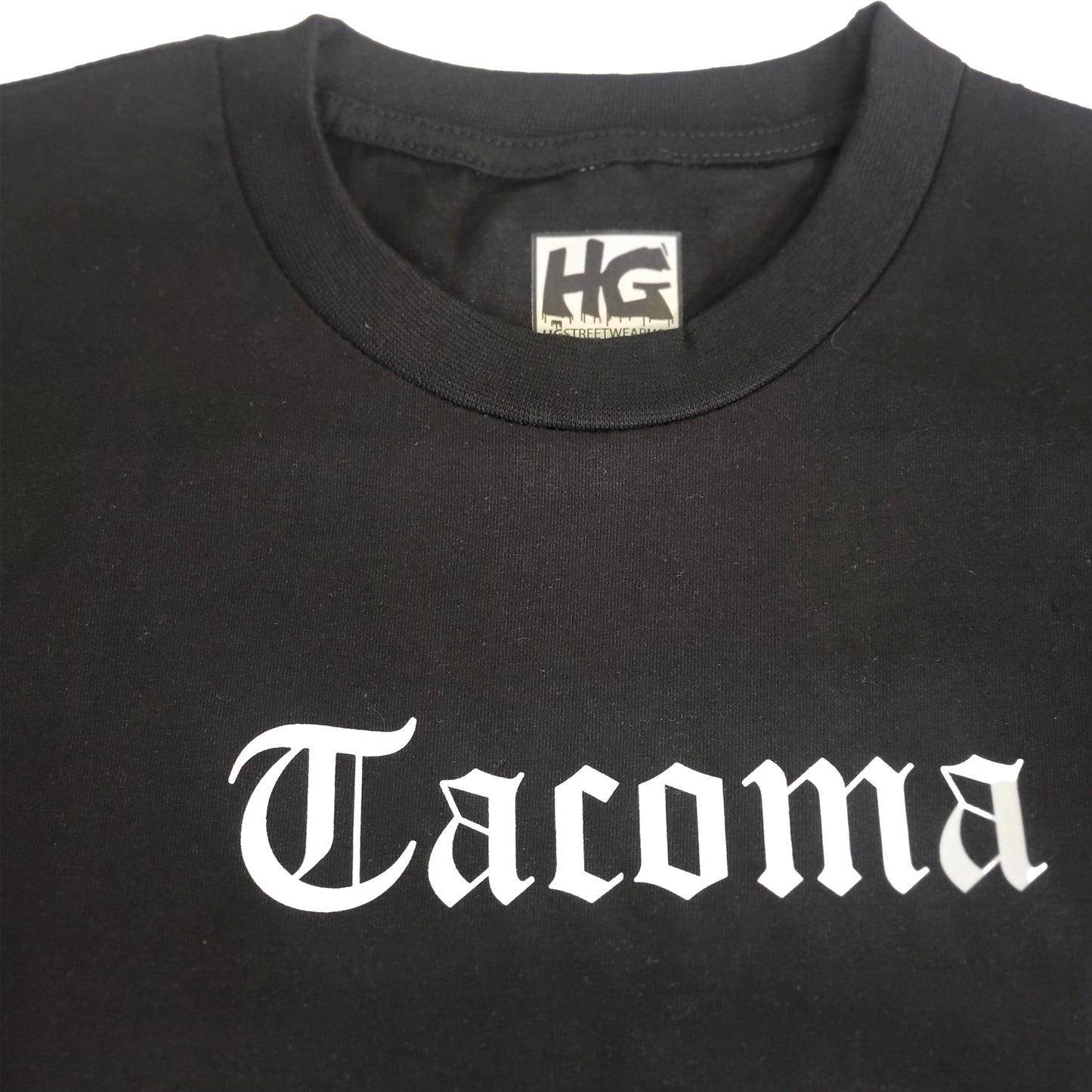Tacoma Black Old English T-Shirt