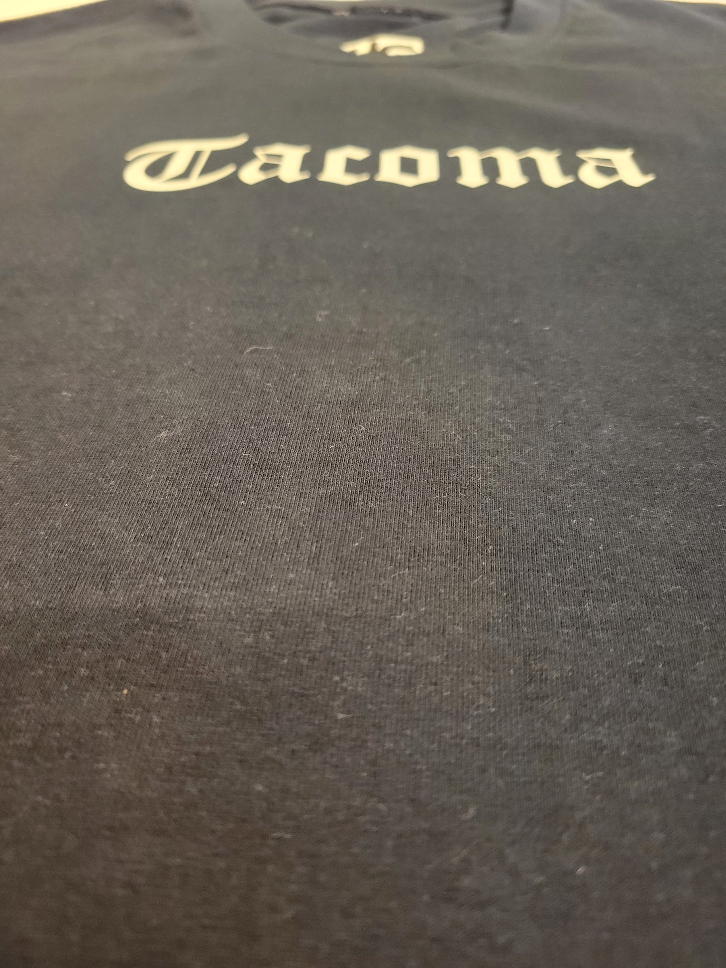 Tacoma Black Old English T-Shirt