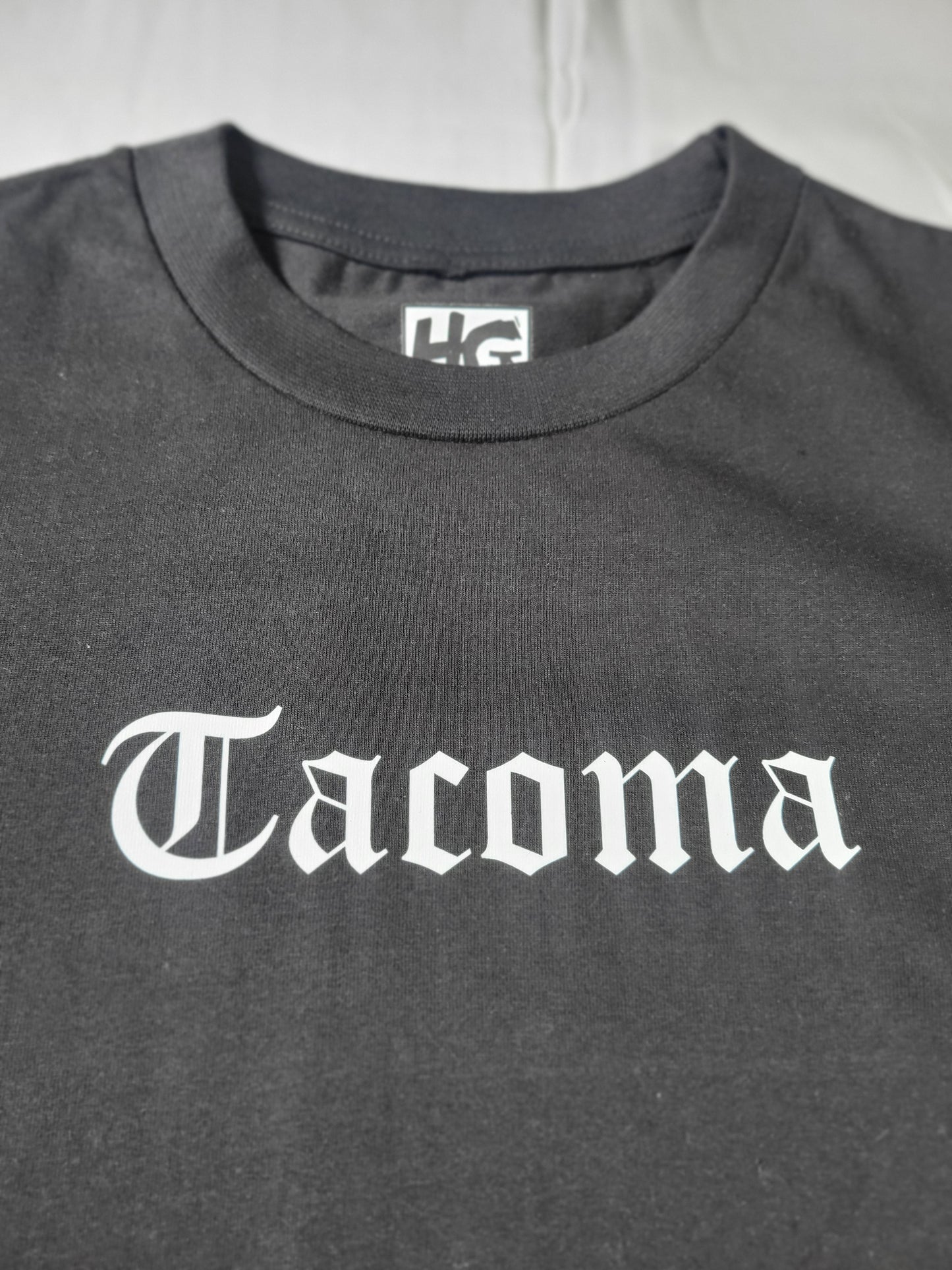 Tacoma Black Old English T-Shirt