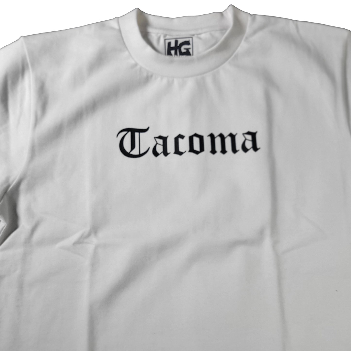 Tacoma White Old English T-Shirt