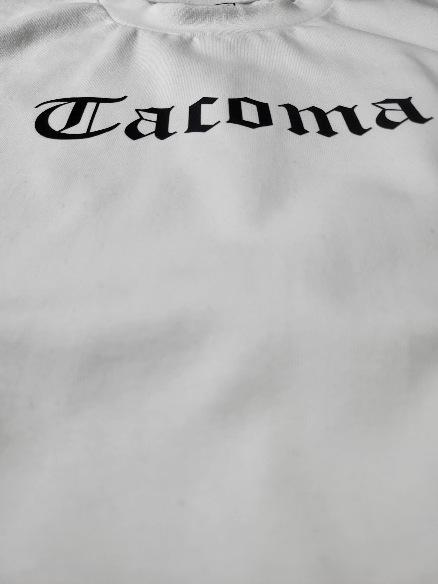 Tacoma White Old English T-Shirt